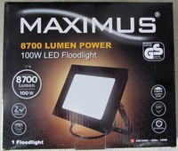 Maximus 8700 Lumen 100 W Led Werkstattlampe Fluter Flutlicht Leuchte Strahler