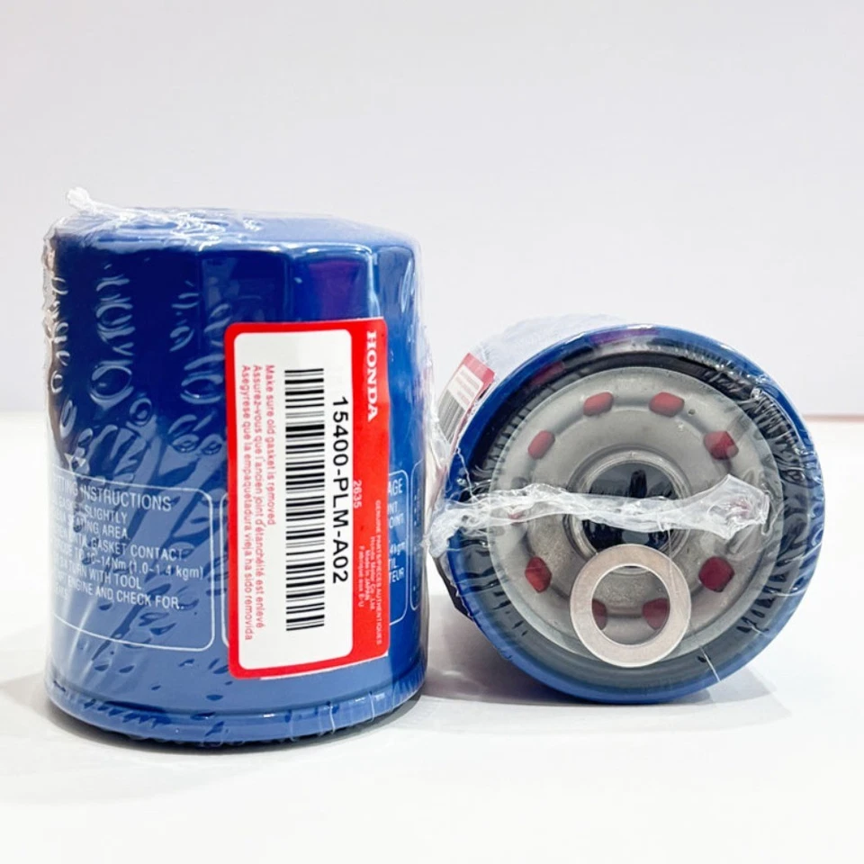 6 filtros de aceite originales Honda CON arandela de tapón de drenaje 15400-PLM-A02 NUEVO SELLADO Foto 4 de 4