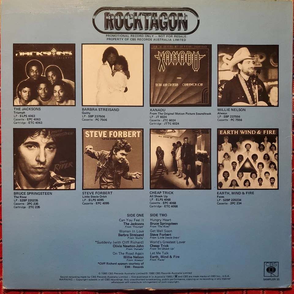 1980 Rocktagon CBS Sampler - RARE Octogon LP - EX/VG+ - Image 3 of 4