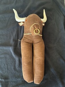 Calico Critters Boot Stuffer Shape Saver Bull With Nose Ring Western Rodeo