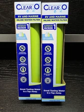 Clear2O 1 Micron Opticlear RV And Marine Replacement Inline Water Filter Pack 2