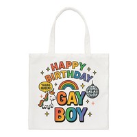 Happy Geburtstag Schwul Junge Regular Tragetasche Geschenk Pride Frech Mum