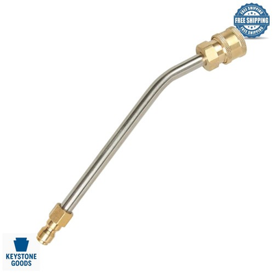#ad 7 Inch Pressure Washer Gutter amp; Drain Cleaner Extension Wand 30° Curved 500... $22.67