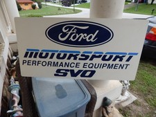 Vintage Ford Motorsport Performance Equipment Svo Dealer Shop Sign Estate Find Vintage Ford Motorsport Performance Equipment Svo Dealer Shop Sign Estate Find
