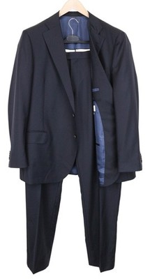 SUITSUPPLY Lazio Herren Anzug UK54R Blau Slim 2-teilig Melange Wolle Blueline Staude *