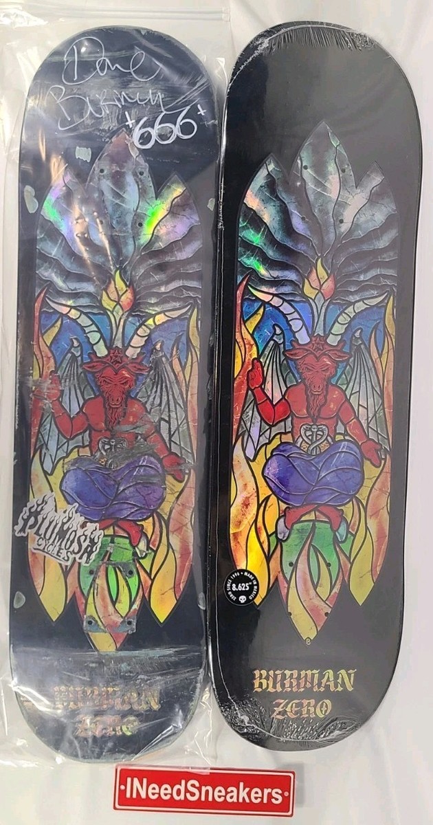 デイナデザインホラズム SIGNED Zero x Burman Stained Glass Baphomet Skateboard Deck Set