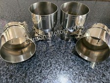 4 x Bmw Exhaust Tips Stainless Steel MP M2 M3 M4 M5 M6 F80 F82 F83 F87 F10 F06 