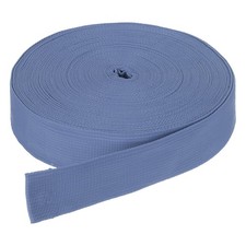25Yard x 1 1/2" Width Nylon Webbing Strap Poly Flat Webbing Strapping Grey Blue
