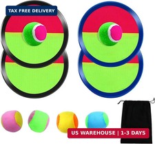 Aneco Paddle Catch Ball and Toss Game Set Disc Toss and Catch Paddle Game with 1