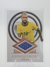 2021-22 Futera Unique World Football Conquerers Relics Neymar Jr #/10 Match Worn