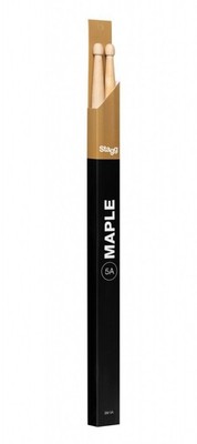 1 pair of STAGG SM5A Maple Drumsticks with Wood tip - Size 5A