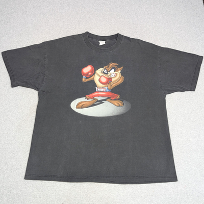 Vintage 90's Taz Boxing T-shirt 2XL Looney Tunes Warner Bros