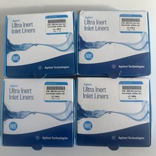 LOT Agilent Ultra Inert Inlet Liners 5190-4006 2mm dimpled split less 5pk