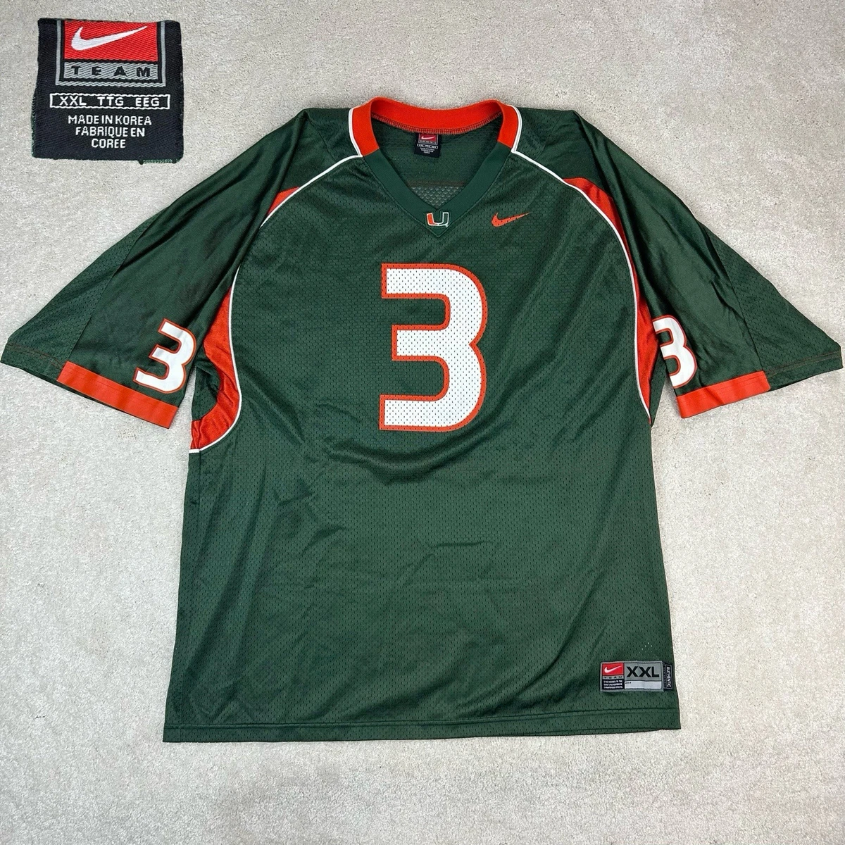 アメリカ製 ナイキ 90's vintage マイアミハリケーンズフットボール Nike Miami Hurricanes NCAA Jerseys for sale | eBay