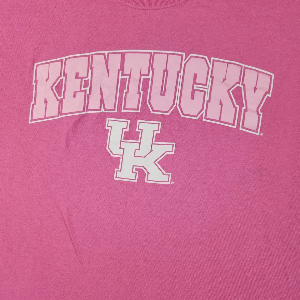 Camisa Kentucky Wildcats Reino Unido Adulto Extra Grande Rosa NCAA Baloncesto Universitario Unisex Foto 3 de 4
