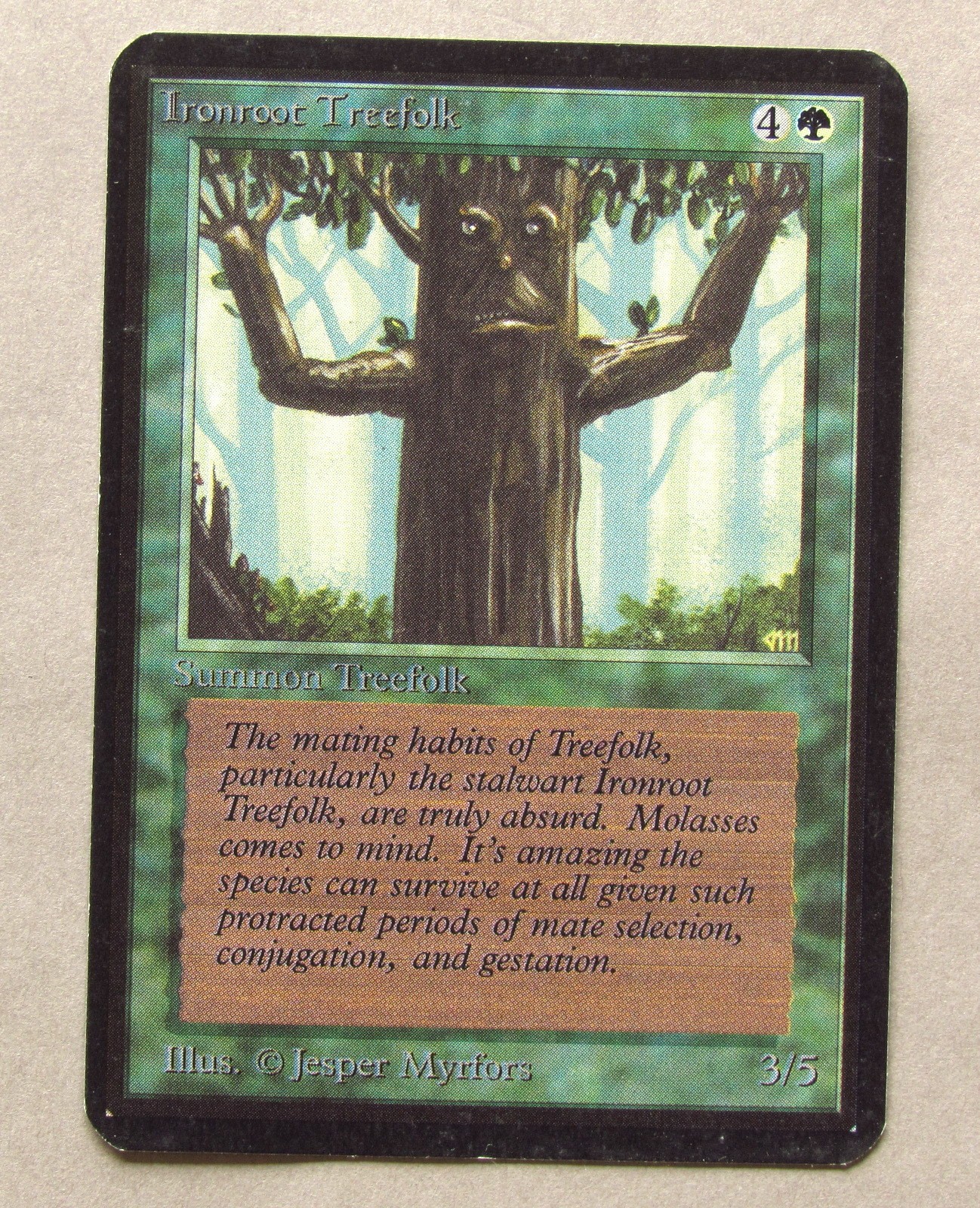 MTG IRONROOT TREEFOLK (X1) ALPHA NM Magic Card