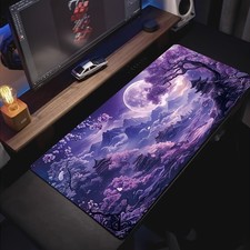 1pc Large Gaming Desk Mat Compatible Landscape Design Mouse Pad Keyboard Cover  