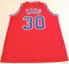 Bernard King Washington Bullets signed Custom jersey W/ HOF Beckett Witness COA
