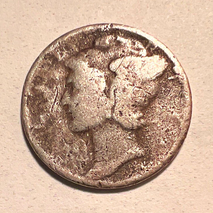 1917 Mercury Dime 10C Silver 0.900 Philadelphia Business Strike KM#140