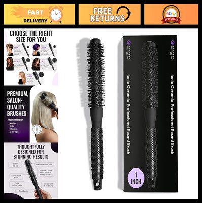 Ceramic Ionic Round Brush for Blowouts - Salon Quality Hair Styling Tool, 1