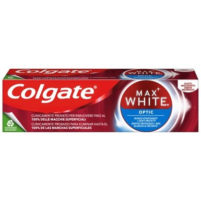 Colgate Max White Optic Zahnpasta Whitening 75 ml entfernt Flecken sofort 1 Tube