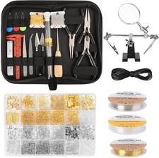 Jewelry Making Kit for Adults, Jewelry Making Supplies with Pliers, Wires, Fi...