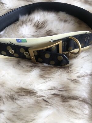 Bond Gold Polka Dot Dog Collar Size L/xl