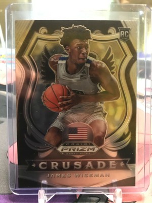2020-2021 Panini PRIZM Draft Picks Basketball James Wiseman Crusade Silver #82 R