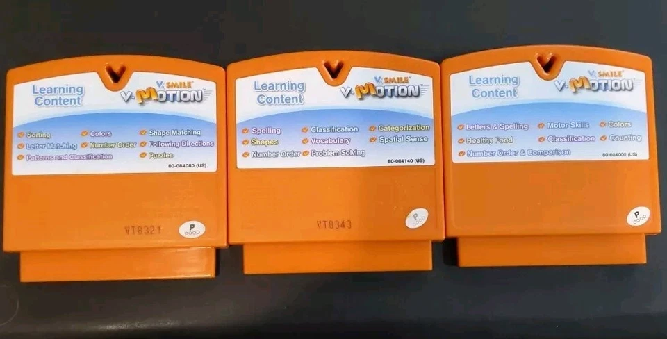 Lot Of 3 VTech V.Smile V-Motion Learning System Games - Wall-e Spider-Man Action - Image 2 of 2