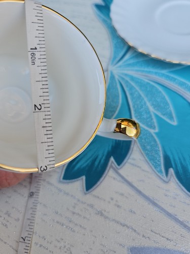 Vintage Royal Albert Val d or Demitasse Espress Cup & Saucer Duo Montrose Shape - Picture 10 of 10