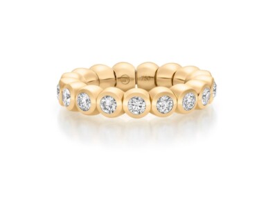 Scheffel Ring Stretch 18kt Gelbgold Diamanten 0,85ct 5,1g orig. Box Neu
