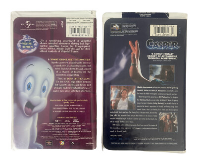 Casper (VHS, 1995, Clamshell) And New Adventures Of Casper Lot Of