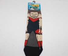 AFL Nerd Players Socks Jack Viney Melbourne Demons Socks Size 2-7 Kids 1 Pair