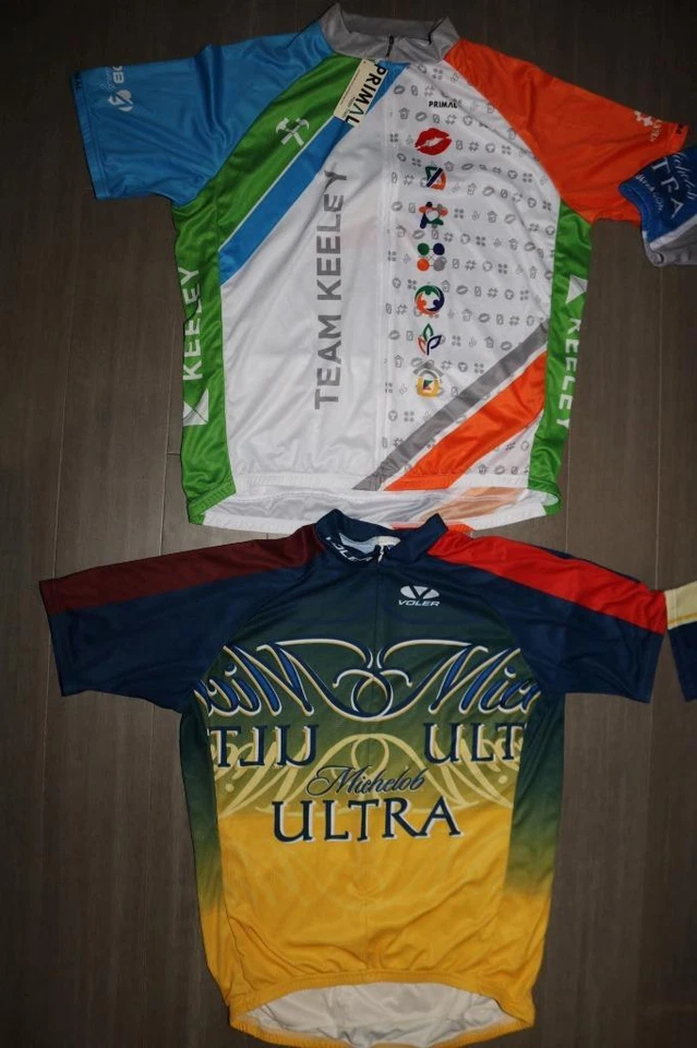 LOTE 6 CAMISETAS DE CICLISMO PARA HOMBRE VOLER MICHELOB ULTRA HERIDO GUERRERO PRIMAL 2XL XXL Foto 2 de 4