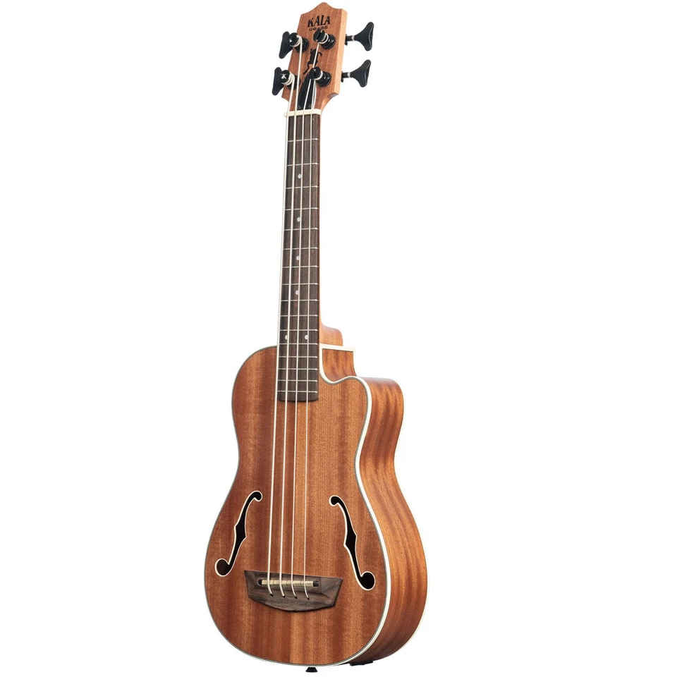 Ukelele eléctrico acústico Kala U-BASS Journeyman con orificios en F acabado satinado Foto 4 de 4