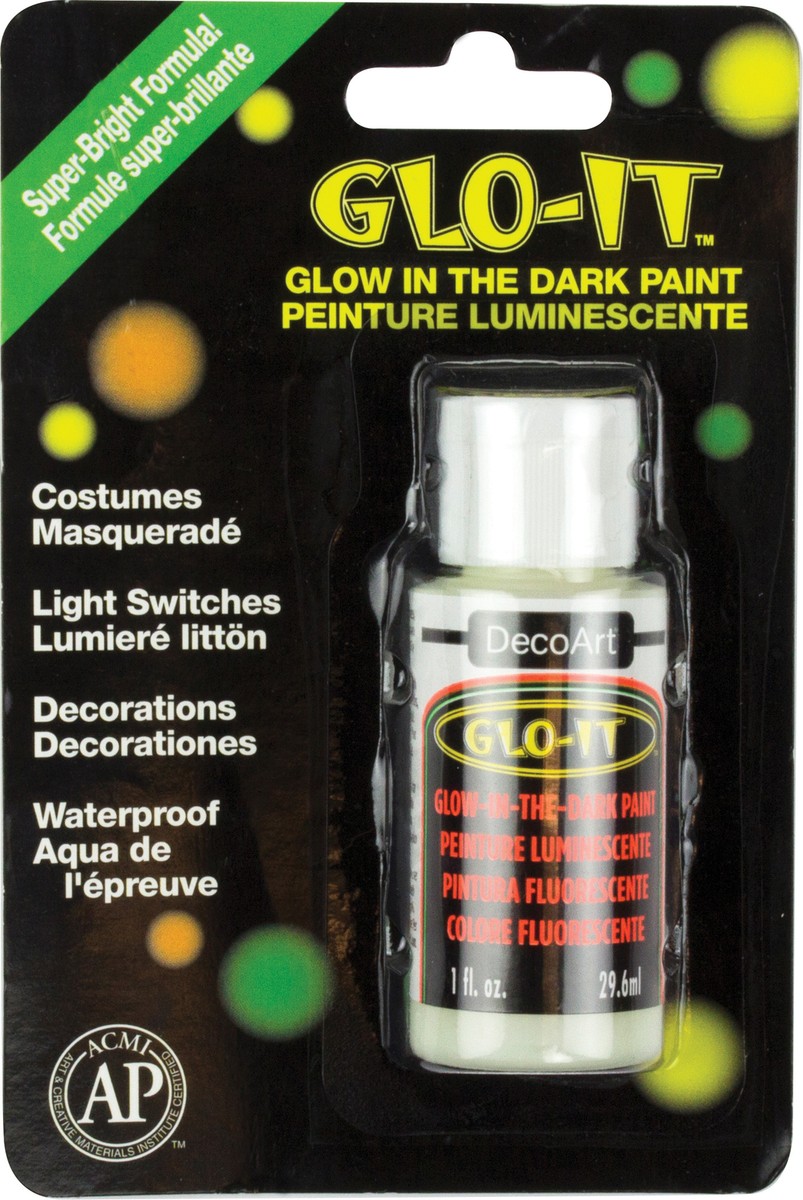 DecoArt Glo-It Glow in the Dark Paint 2oz DecoArt Glo-It Glow in the Dark Paint 2oz