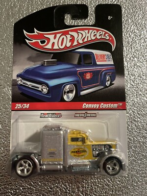 ホットウィール　convoy CUSTOM∞blue;Redline CONVOY Neo-Classics Wheels Hot RLC 2013 custom ミニカー