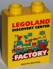 Fehldruck LEGO LEGOLAND Sammelstein FACTORY 2012 DISCOVERY CENTER misprint #24