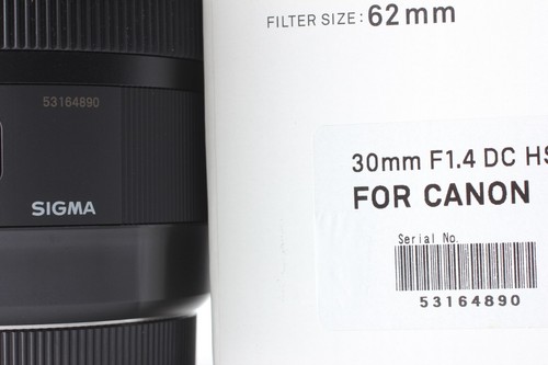 【UNUSED BOXED Case Hood】Sigma 30mm f/1.4 DC HSM Art Lens for Canon EF From JAPAN - Picture 13 of 13