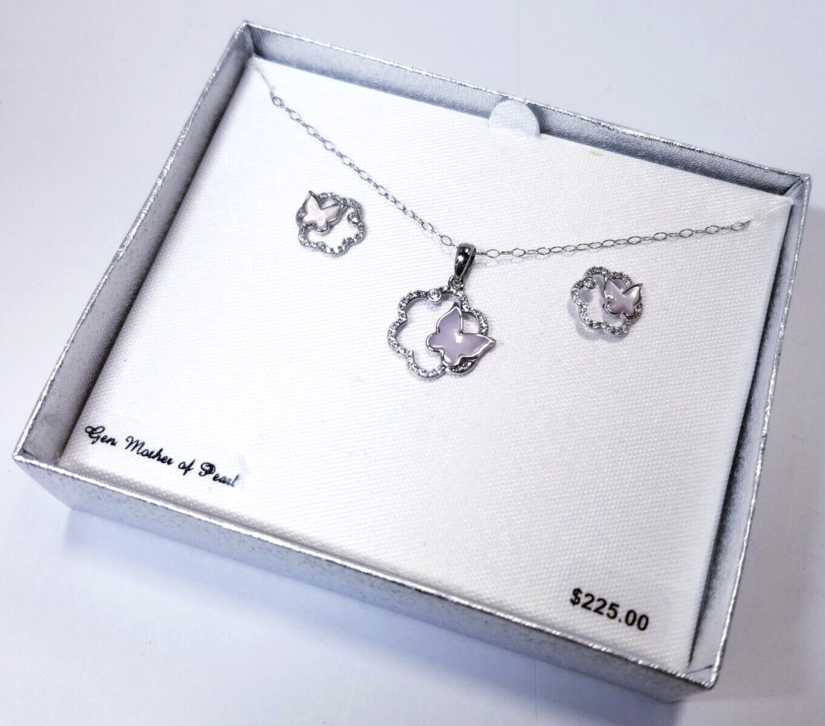 Kohl'sSterling Silver Gen Mother of Pearl CZ Butterfly Pendant