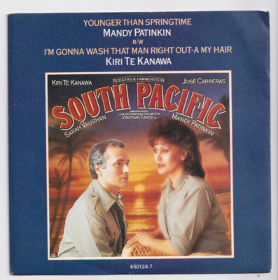 (AC132) South Pacific: Mandy Patinkin, Younger Than Springtime - 1986 - 7'' vinyl