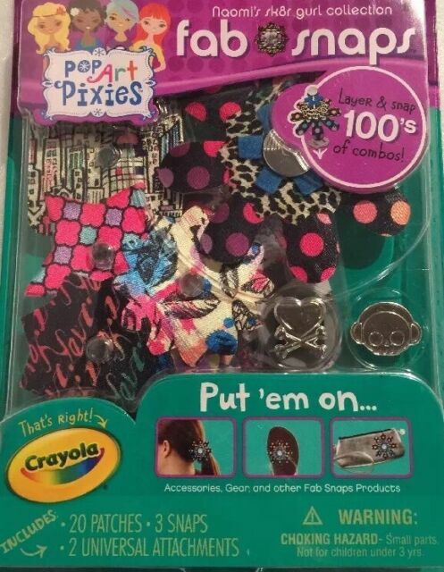 Pop Art Pixies Fab Snaps Refill Naomi's Sk8r Gurl Collection Crayola