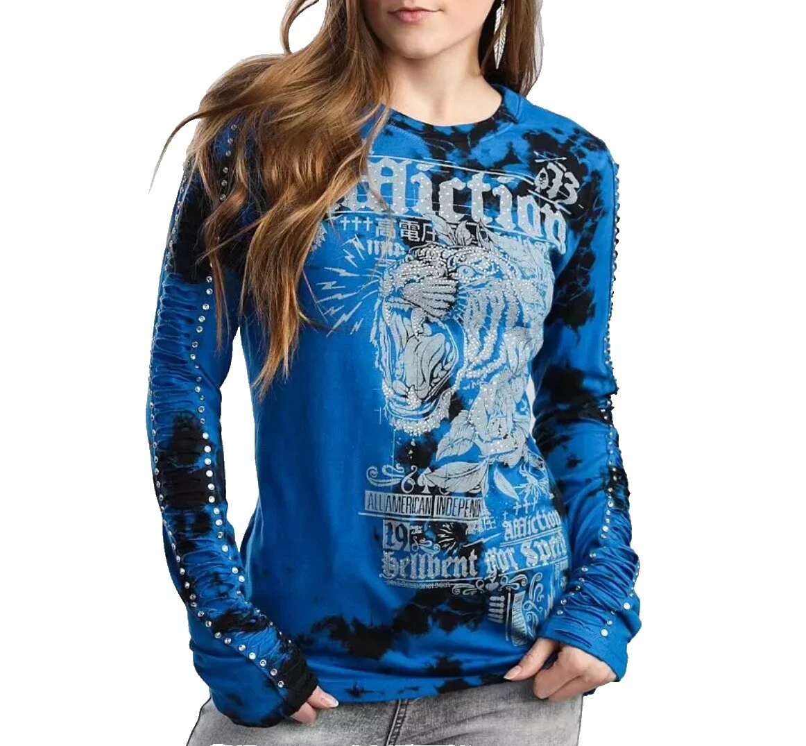 Affliction Long Sleeve Tops for Women
