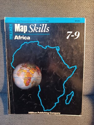 Map Skills Africa Grades 7-9 By R Scott & Patti M House 1992 Vintage VTG...