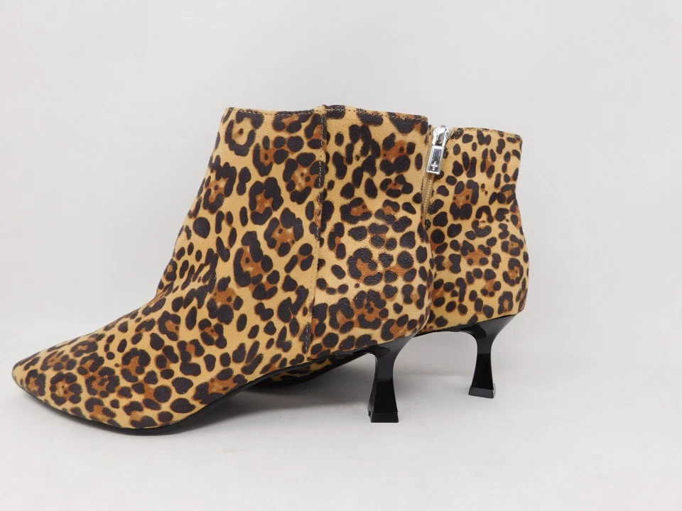 Botines para mujer Kenneth Cole Reaction talla 6,5 Bexx leopardo bota tacones cremallera Foto 3 de 4