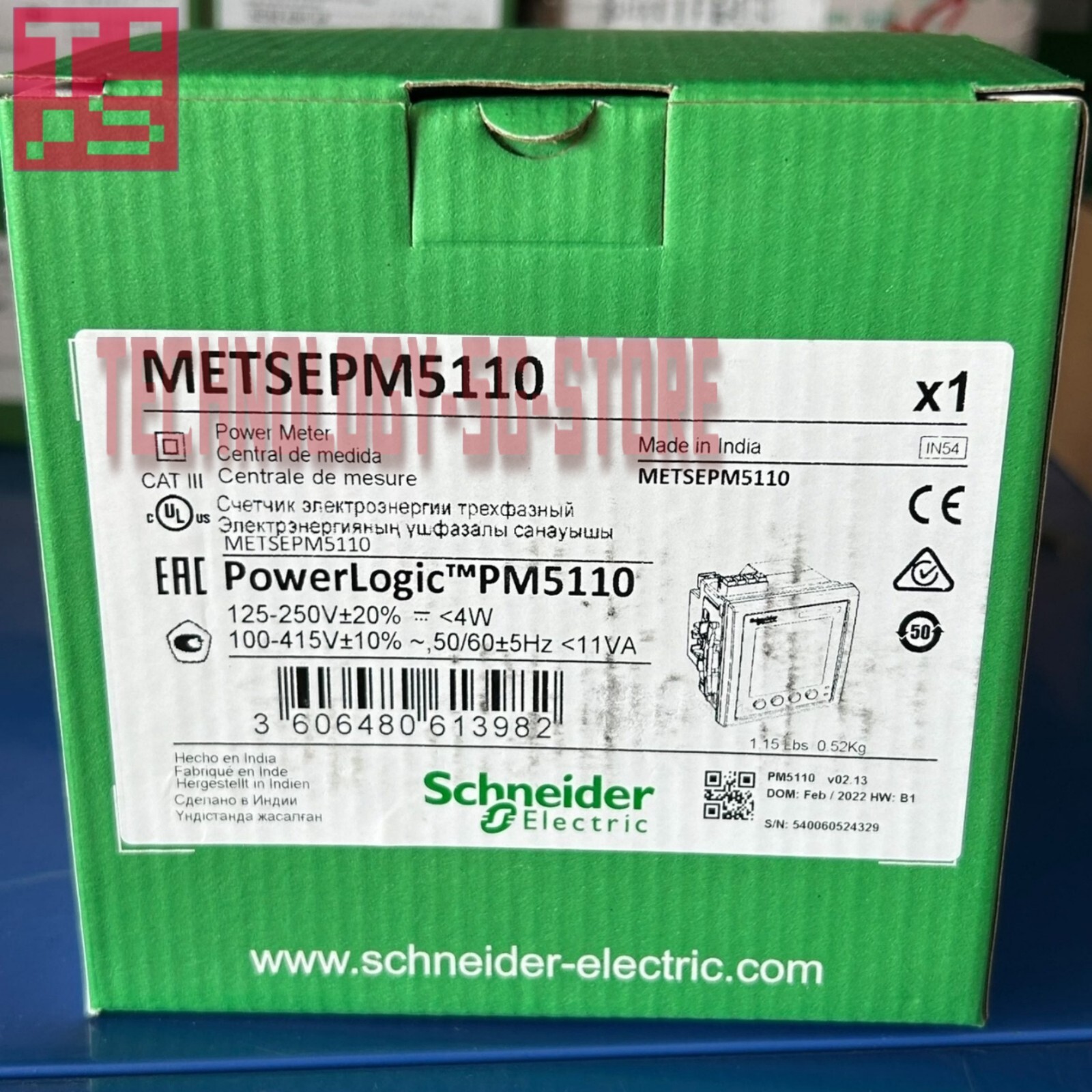 Schneider METSEPM5110 Power Meter# 1pcs New In Box