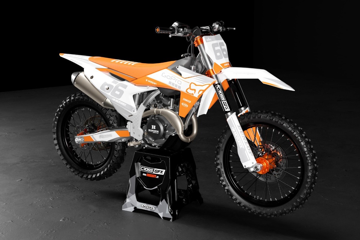 【タカミヤダ】ピストバイク　KTM KTM VICES GRAPHIC KIT - WHITE / BLUE CAMO – Throttle Syndicate