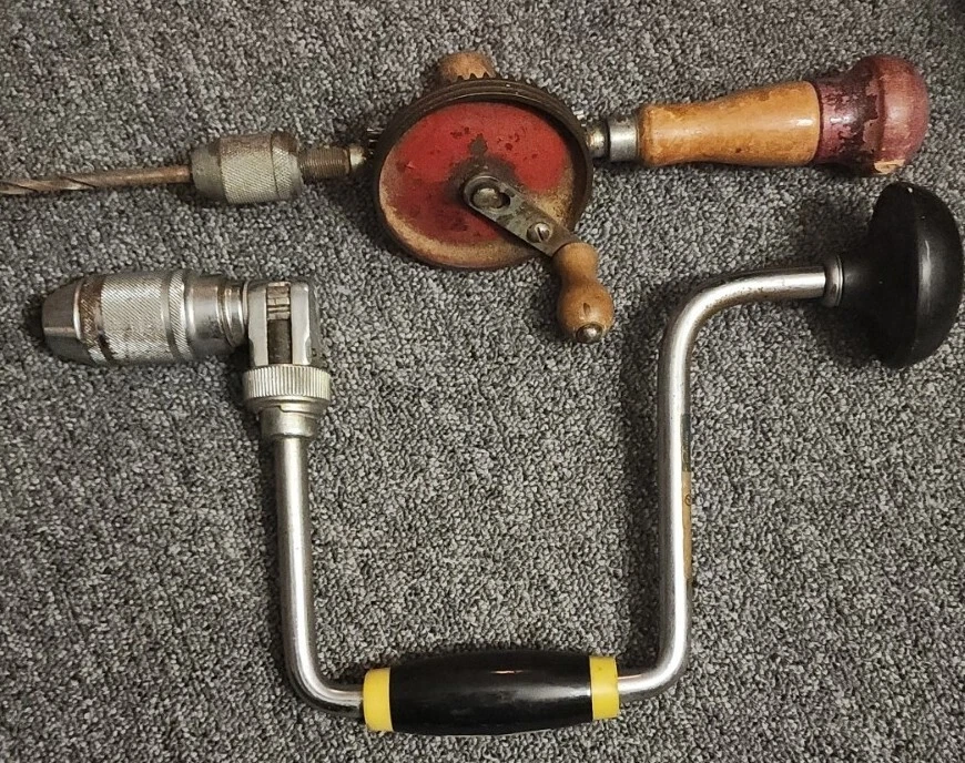 2 GREAT NECK DRILL Vintage Manual Drill LOT TOOLS DRILLS eBay