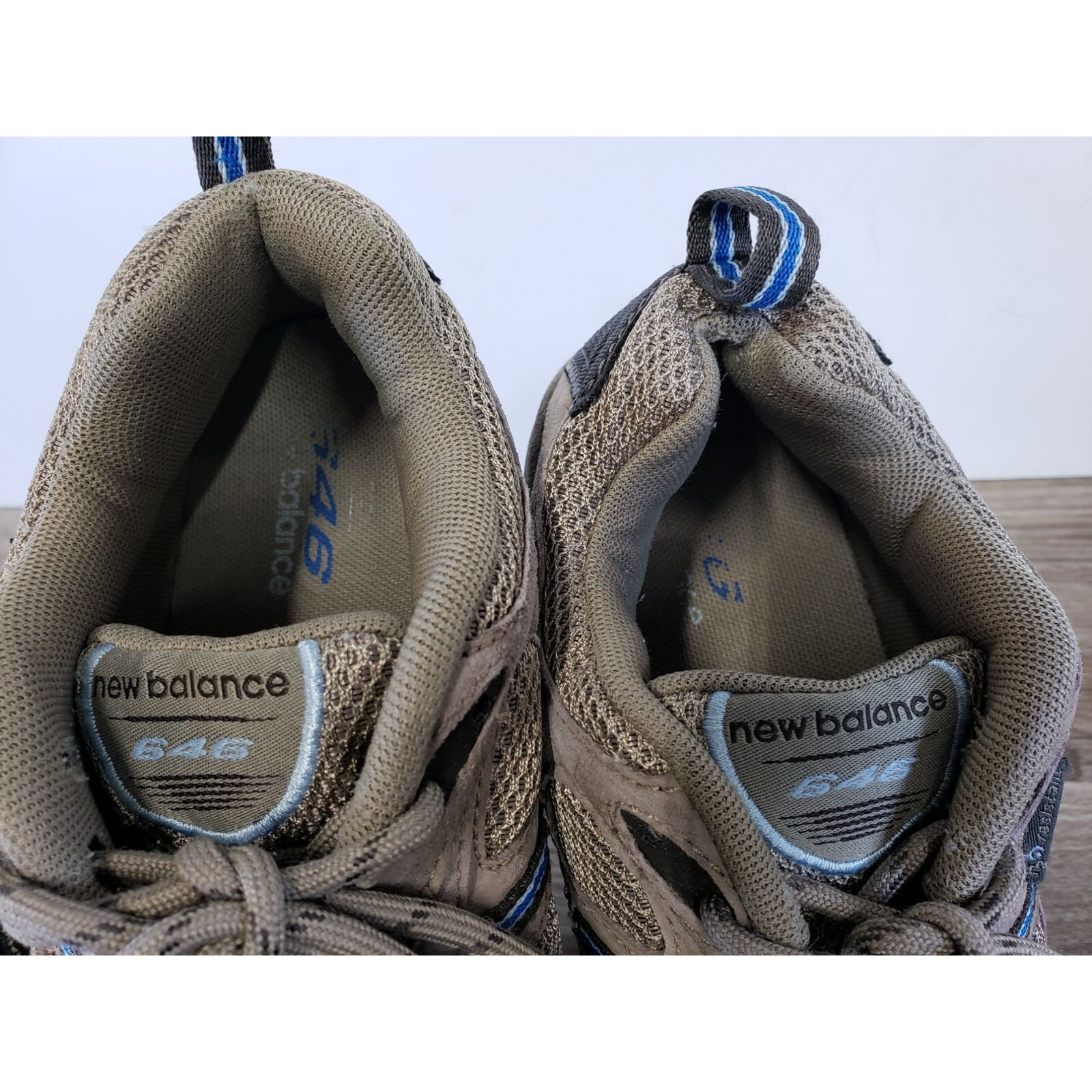NEW BALANCE 646 BEIGE BROWN LACE UP WOMENS SZ 10 SNEAKER SUEDE WALKING HIKING thumbnail 3