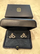 harry winston Lilly cluster diamond earrings